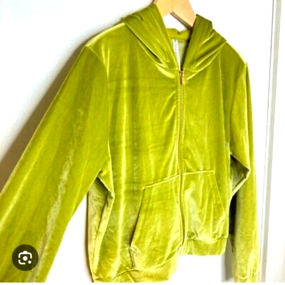 FABLETIC Lime Green Velvet Women's Jacket SIZE 3X NEW - Picture 7 of 7